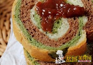 三色螺旋面包