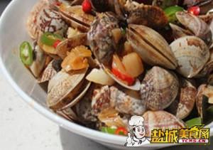 辣白菜炒花蛤