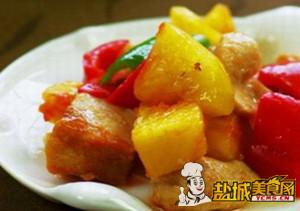 彩椒菠萝鸡丁