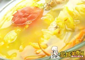 螃蟹白菜汤