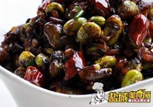 雪里蕻酱毛豆