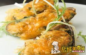 菠菜起司焗孔雀蛤