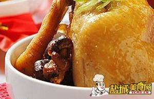 铁锅香菇水蒸鸡